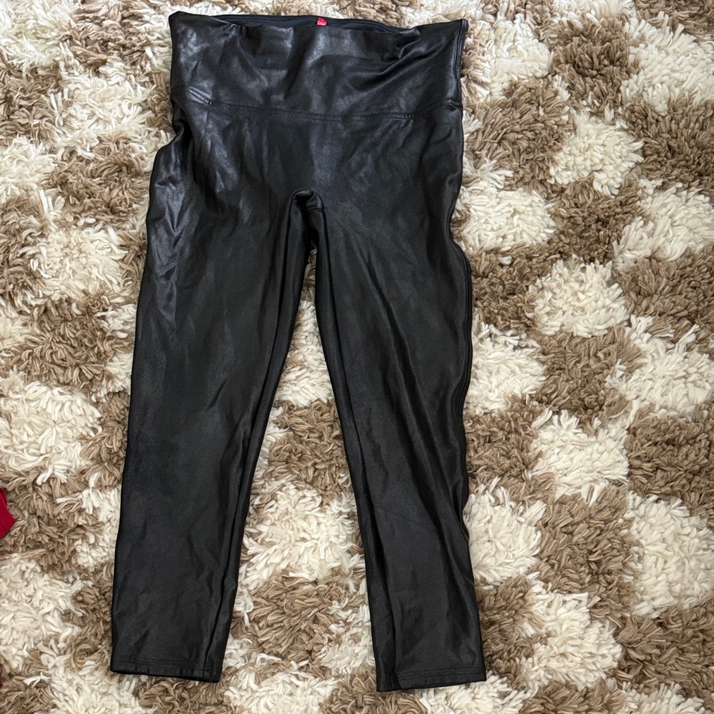 Black  Faux Leather Leggings